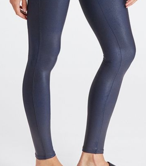 Spanx Faux Leather Leggings Midnight 